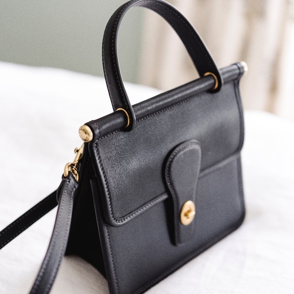Like new! Coach 1941 Willis top handle 18 black. Mini version. - Picture 7 of 7